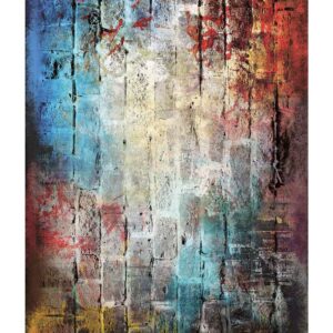 Tappeto moderno "Emozioni d'Artista murales " con stampa digitale di orifice, collezione Suardi - fondo antiscivolo