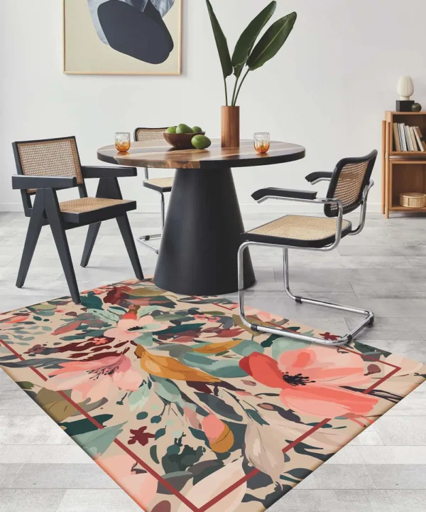 Tappeto moderno "Emozioni d'Artista Matisse" con stampa digitale di orifice, collezione Suardi - fondo antiscivolo