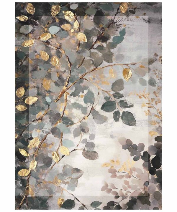 Tappeto moderno "Emozioni d'Artista Foliage " con stampa digitale di orifice, collezione Suardi - fondo antiscivolo