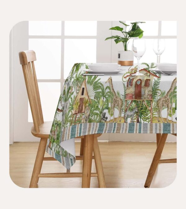 Tovaglia in cotone 100% con stampa digitale TOVAGLIA SAVANA Made in Italy