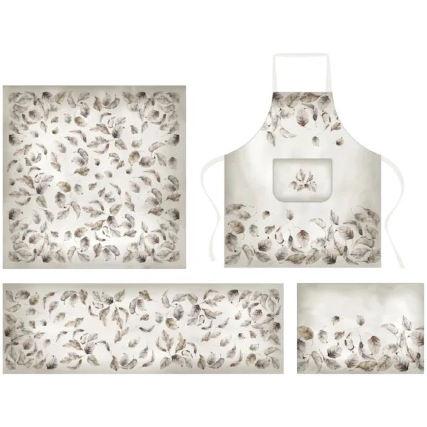 Tovaglia Tiffany 07 by Vingi – 100% Cotone, Stampa Foglie Autunnali – Made in Italy - immagine 4
