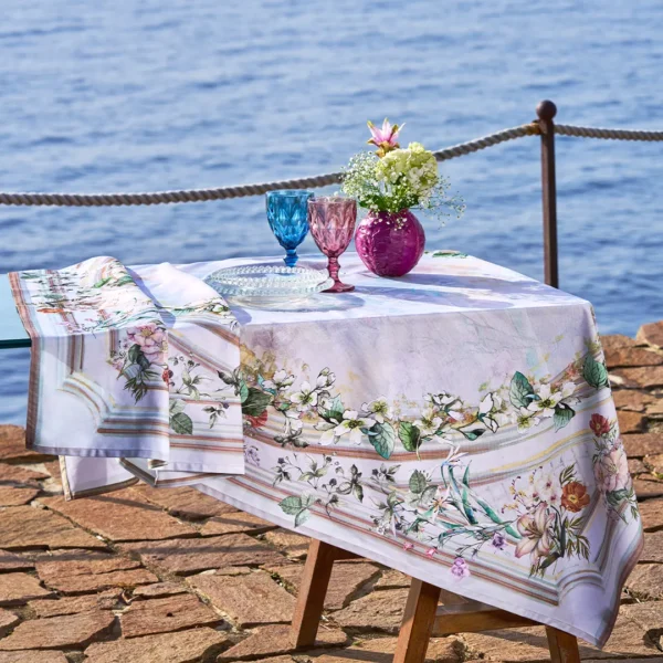 Tovaglia floreale Tiffany Vingi in cotone 100% con stampa digitale