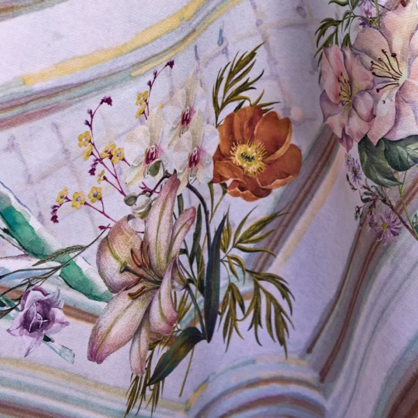 Tovaglia floreale Tiffany Vingi in cotone 100% con stampa digitale