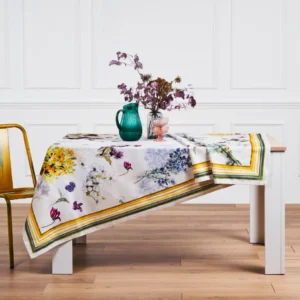 Tovaglia floreale Tiffany 20 Vingi in cotone 100% con stampa digitale,con motivo floreale multi colore