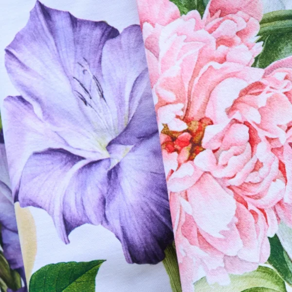 Tovaglia floreale Tiffany 22 Vingi in cotone 100% con stampa digitale,con motivo floreale multi colore