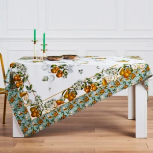 Tovaglia frutta pere Tiffany 23 Vingi in cotone 100% con stampa digitale,