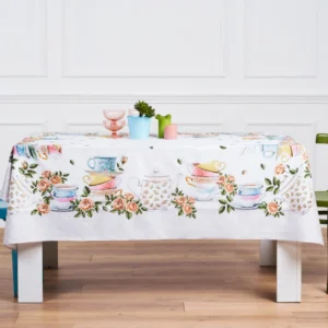 Tovaglia Tiffany 27 in cotone per tavoli 6-12 posti - Vingi