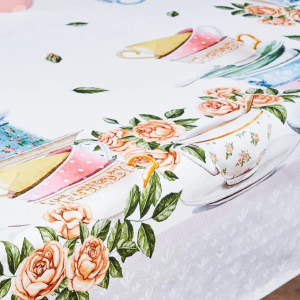 Tovaglia Tiffany 27 in cotone per tavoli 6-12 posti - Vingi