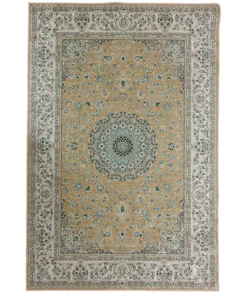 tappeto silk oro effetto seta persiano elegante antiscivolo soggiorno