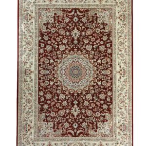 tappeto silk rosso effetto seta persiano elegante antiscivolo soggiorno