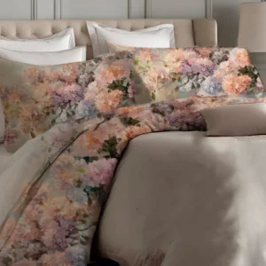 Completo lenzuola balzate matrimoniali RELAX 150 fiori gialli foglie verdi 100% cotone - foto 1