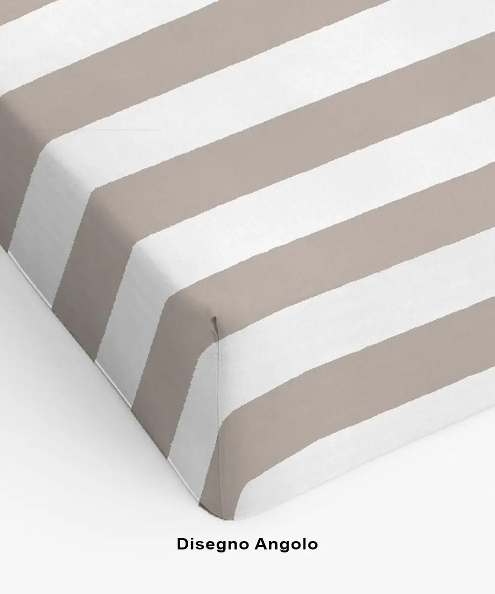 Completo lenzuola in cotone Pois Beige - foto 4