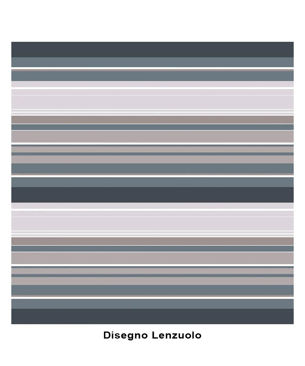 Completo lenzuola in cotone Scia Grigio - foto 2