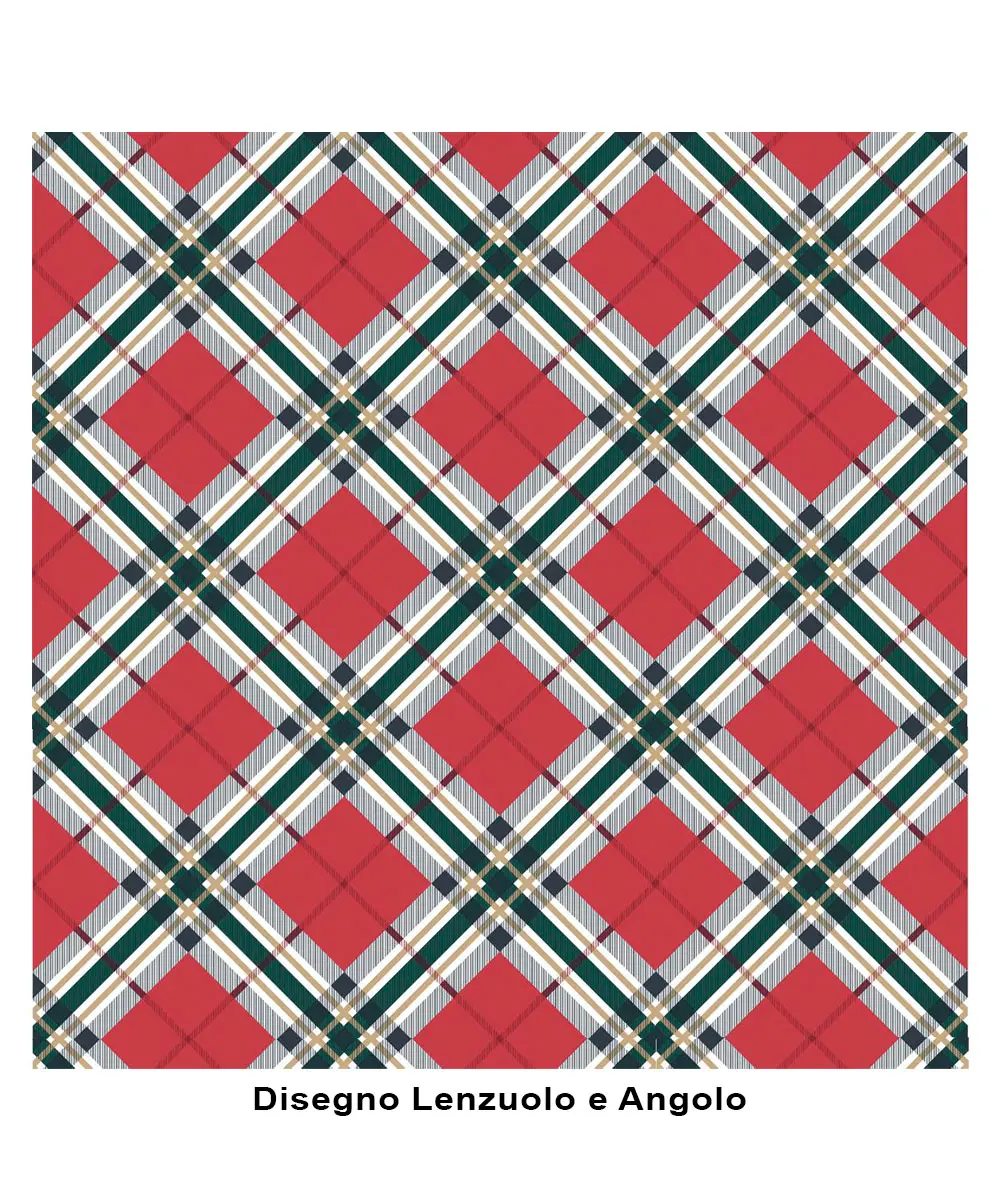 Completo lenzuola in cotone Tartan - foto 2
