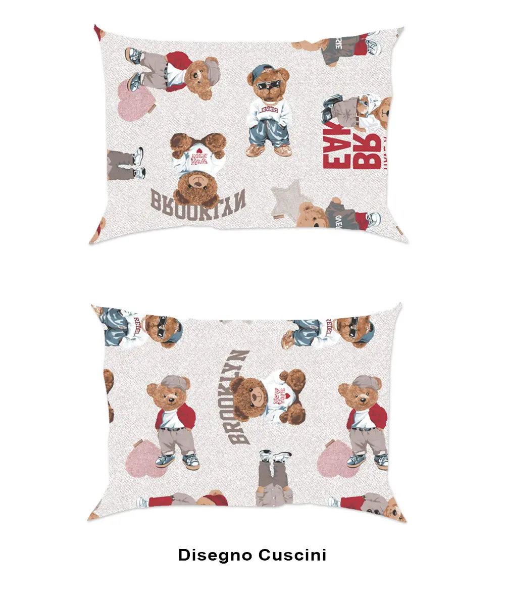 Completo lenzuola in flanella Teddy Beige 100% cotone - foto 3