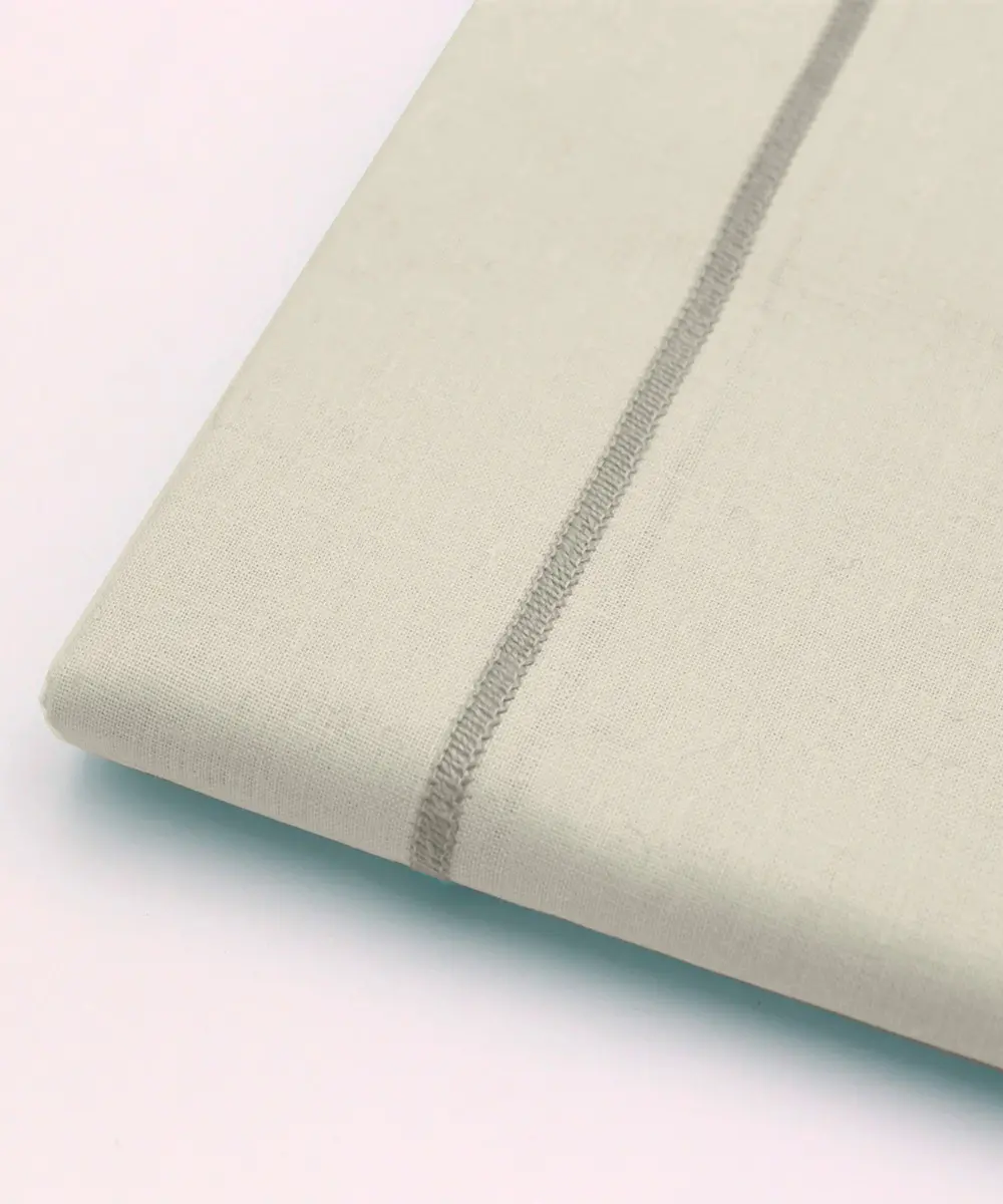 Completo lenzuola in percalle di cotone Beige - foto 3