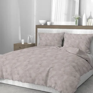Parure Copripiumino Lilly Beige con un delicato motivo tono su tono beige - foto 1