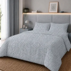 Parure Copripiumino Mosaico Grigio con un effetto mosaico tono su tono grigio - foto 1