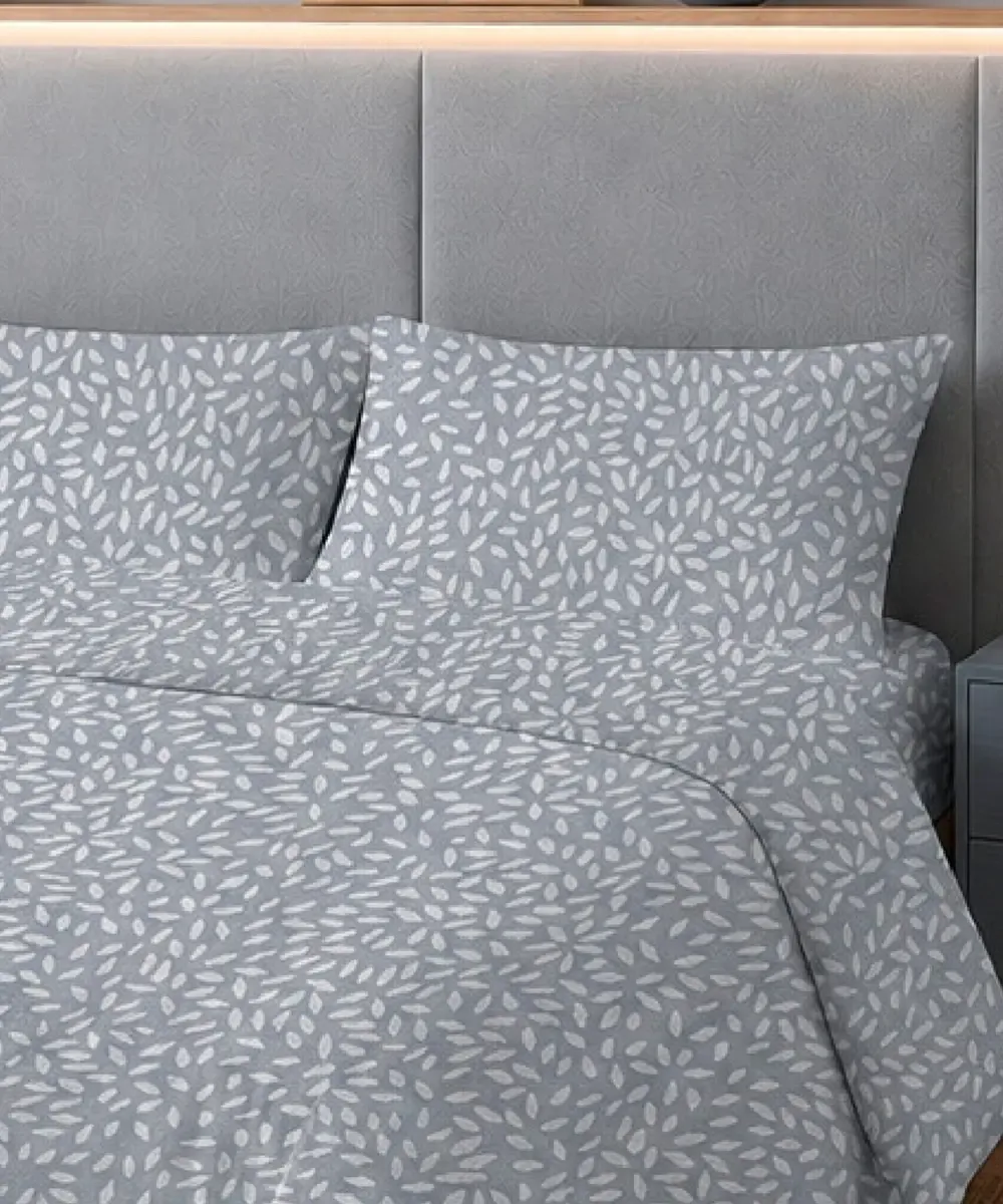 Parure Copripiumino Mosaico Grigio con un effetto mosaico tono su tono grigio - foto 2