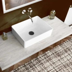 Tappeto bagno Crazy Tortora antiscivolo ambientato in un bagno moderno
