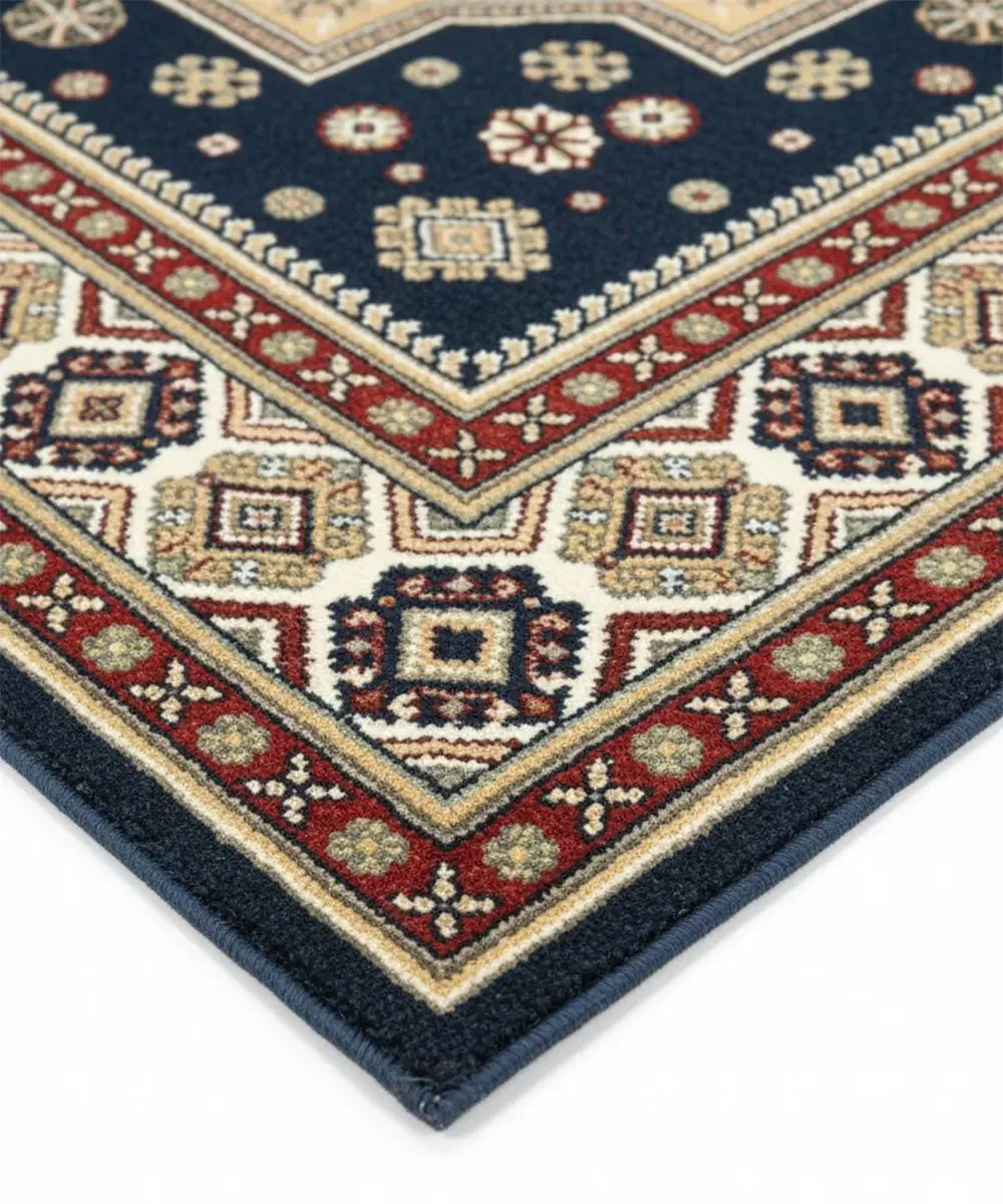 Tappeto Diamond 549 Blu – dettaglio bordo e trama