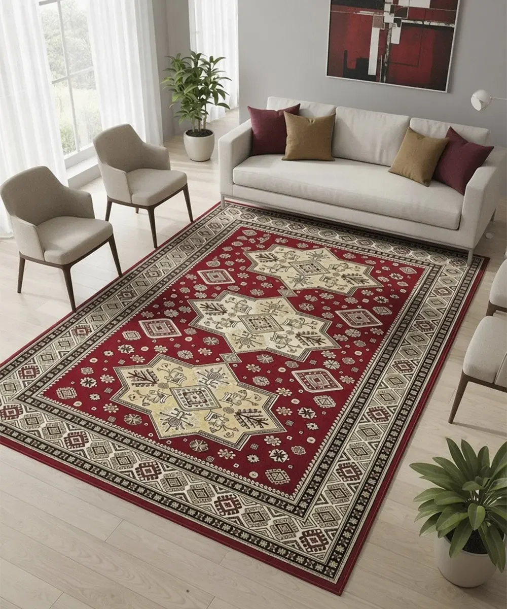 Tappeto Diamond 549 Rosso – in ambiente