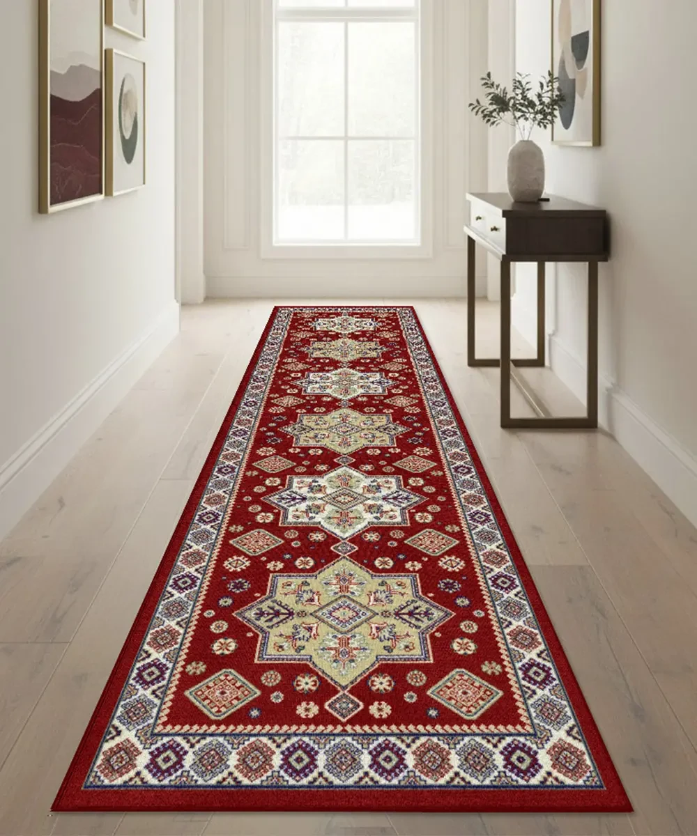 Tappeto Diamond 549 Rosso – passatoia in corridoio