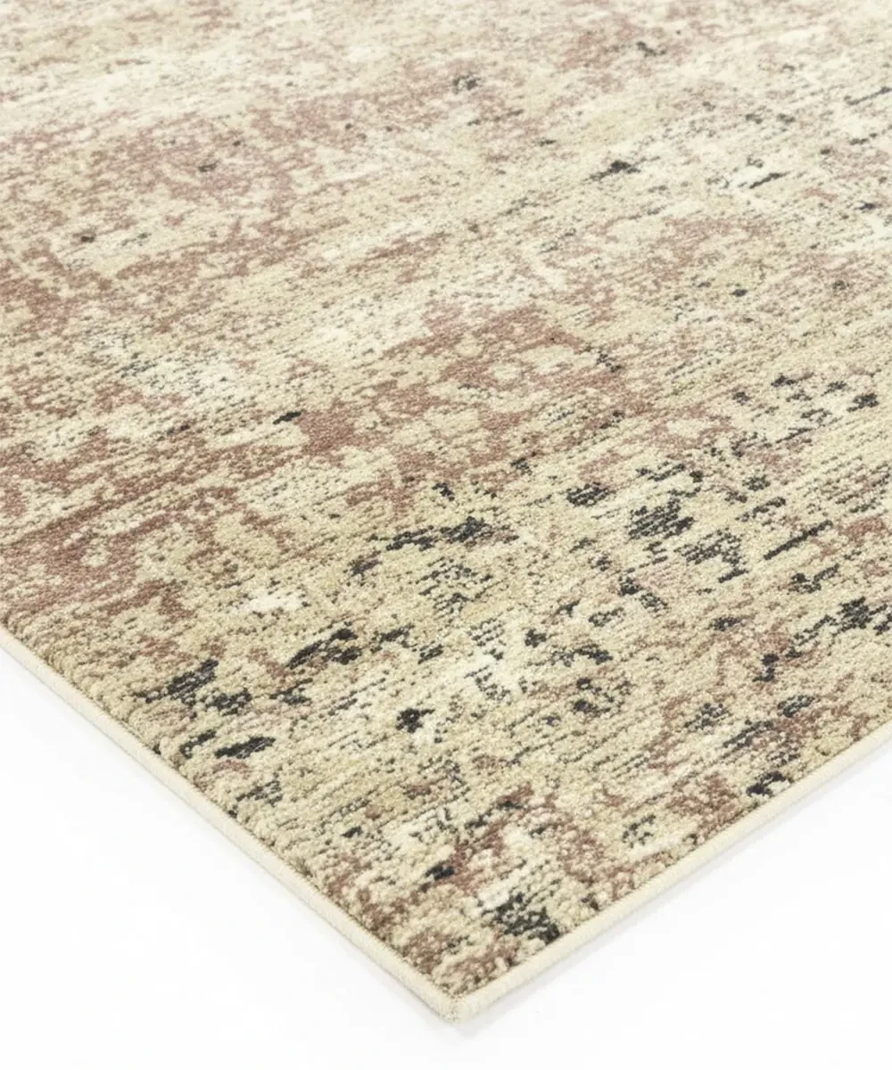 Tappeto Diamond 7024 Mattone Beige – dettaglio bordo e trama