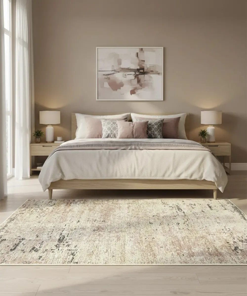 Tappeto Diamond 7024 Mattone Beige – in camera da letto