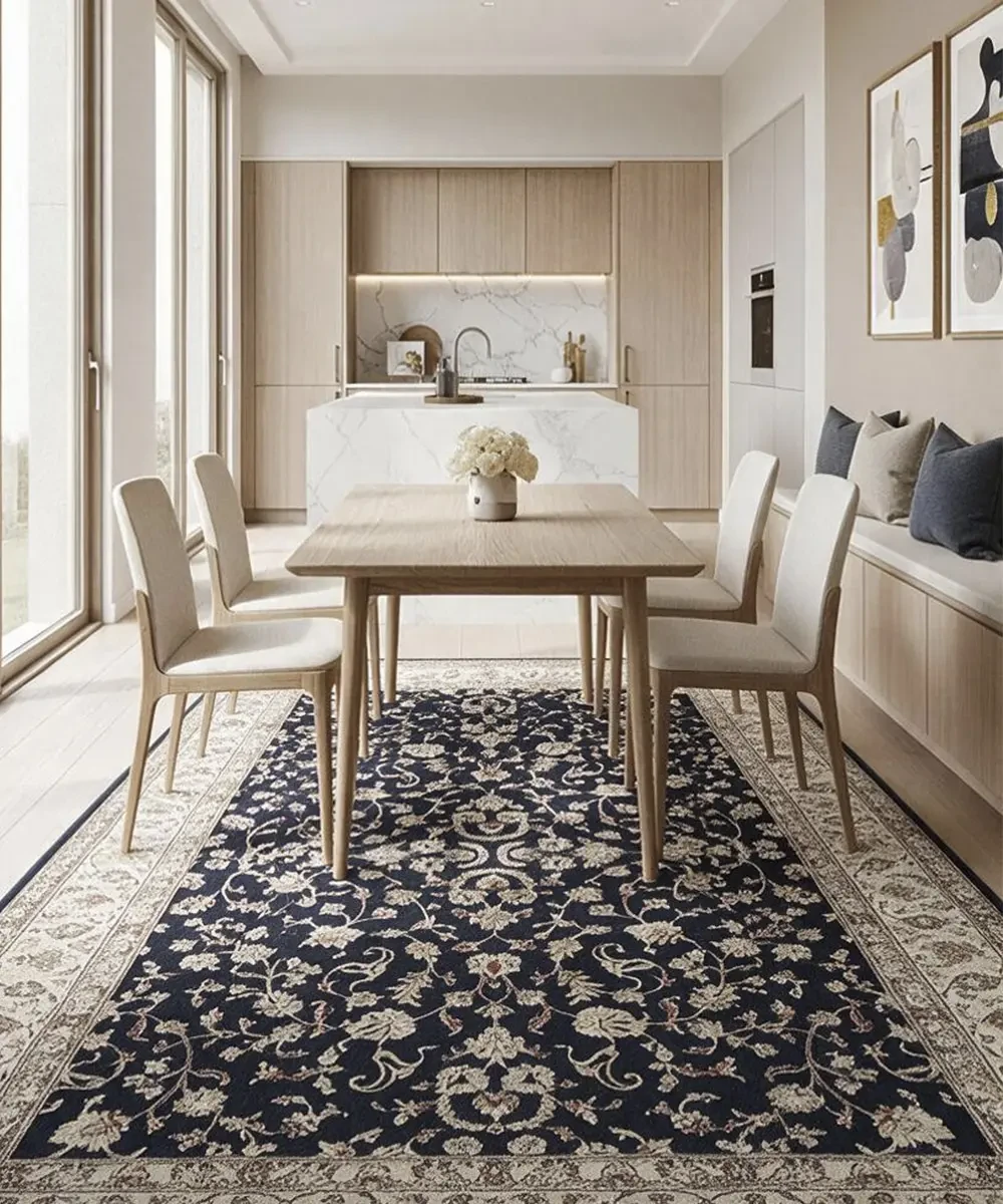 Tappeto Diamond 7061 Blu – in ambiente