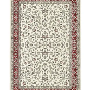 Tappeto Diamond 7061 Crema Rosso – vista dall'alto