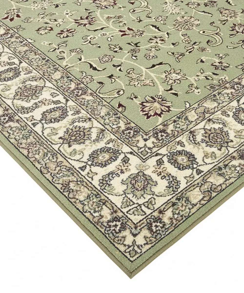 Tappeto Diamond 7061 Verde – dettaglio bordo e trama