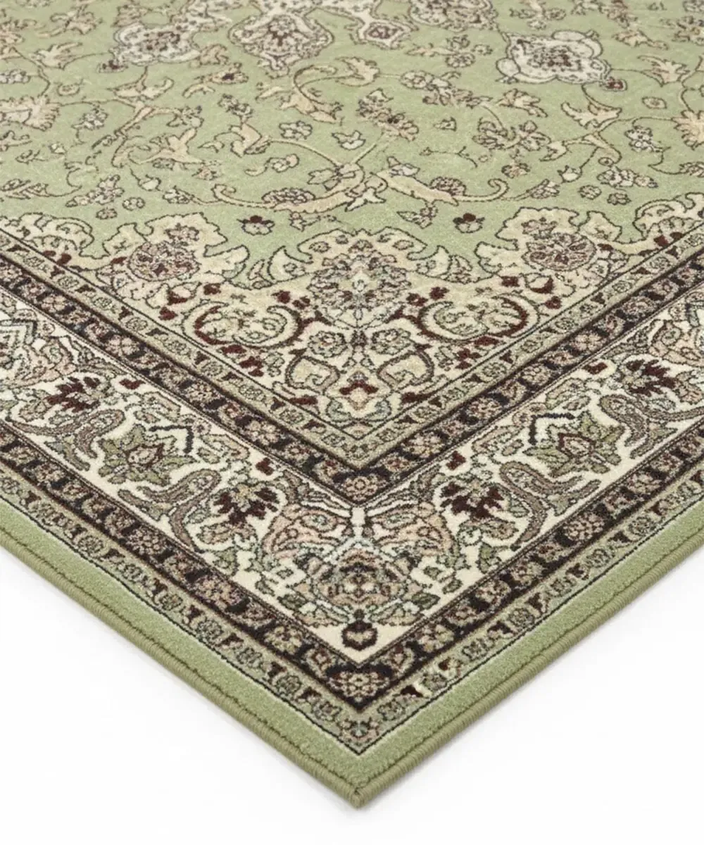 Tappeto Diamond 7222 Verde – dettaglio bordo e trama