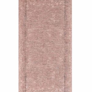 Tappeto moderno Dublino Rosa con bordo tono su tono in chenille jacquard rosa, antiscivolo e lavabile