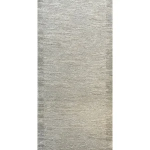Tappeto New York Tortora tinta unita effetto melange con bordo, antiscivolo e lavabile