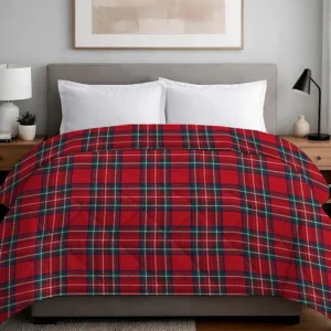 Trapunta Kilt 300 g invernale con un classico tartan rosso - foto 1