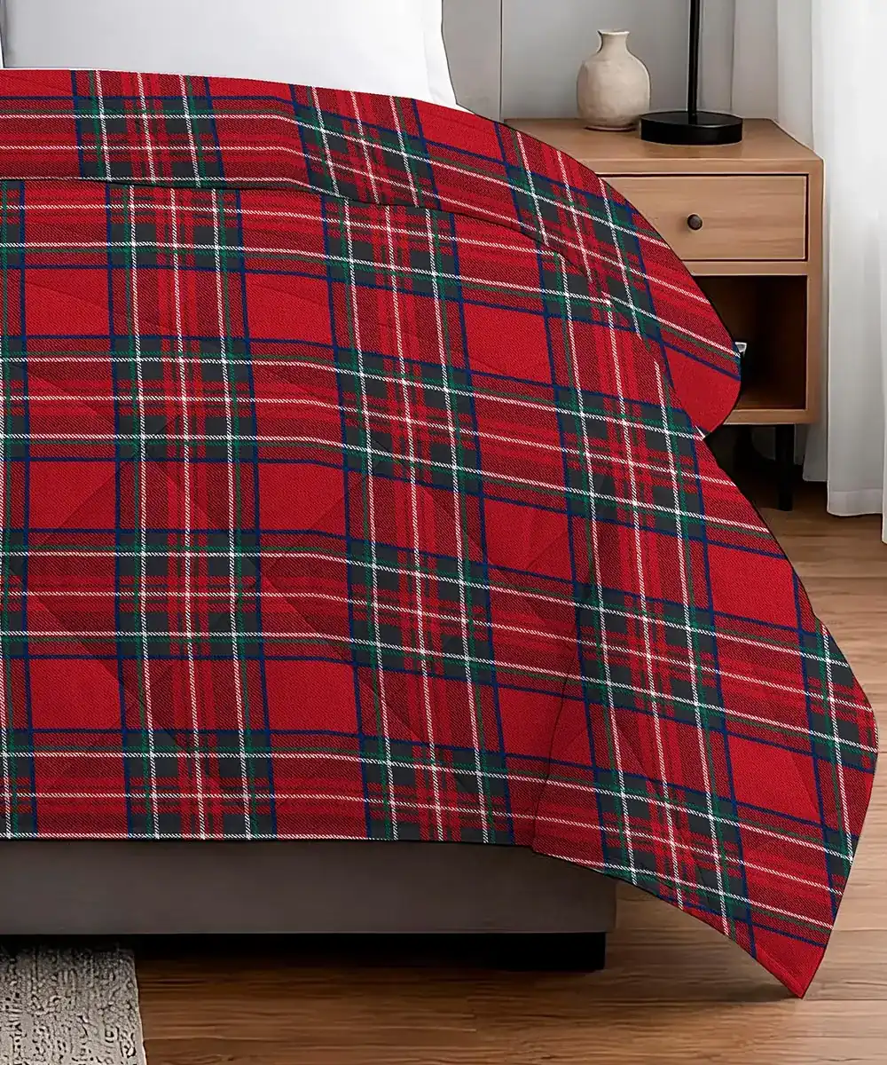 Trapunta Kilt 300 g invernale con un classico tartan rosso - foto 2
